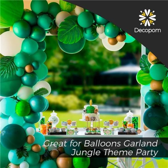 108 Pack Palm Leaves Artificial Tropical Monstera 6 Kinds Large Small Green Fake - Picture 5 of 7